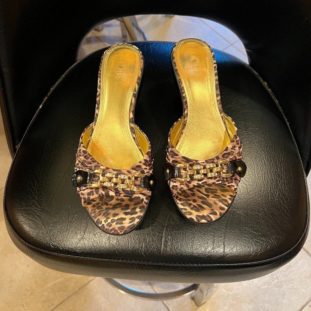 Guess Sandal Leopard print Size 9.5 M